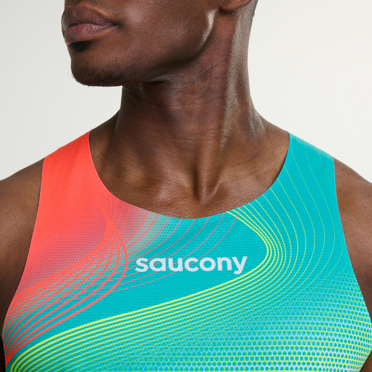 Saucony ランニングシングレット パンダ柄 S MENS ENDORPHIN SINGLET | エンドルフィン シングレット – SAUCONY